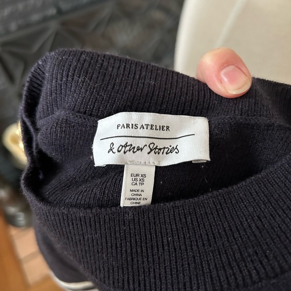 & Other Stories nautical button sweater - Picture 5 of 8